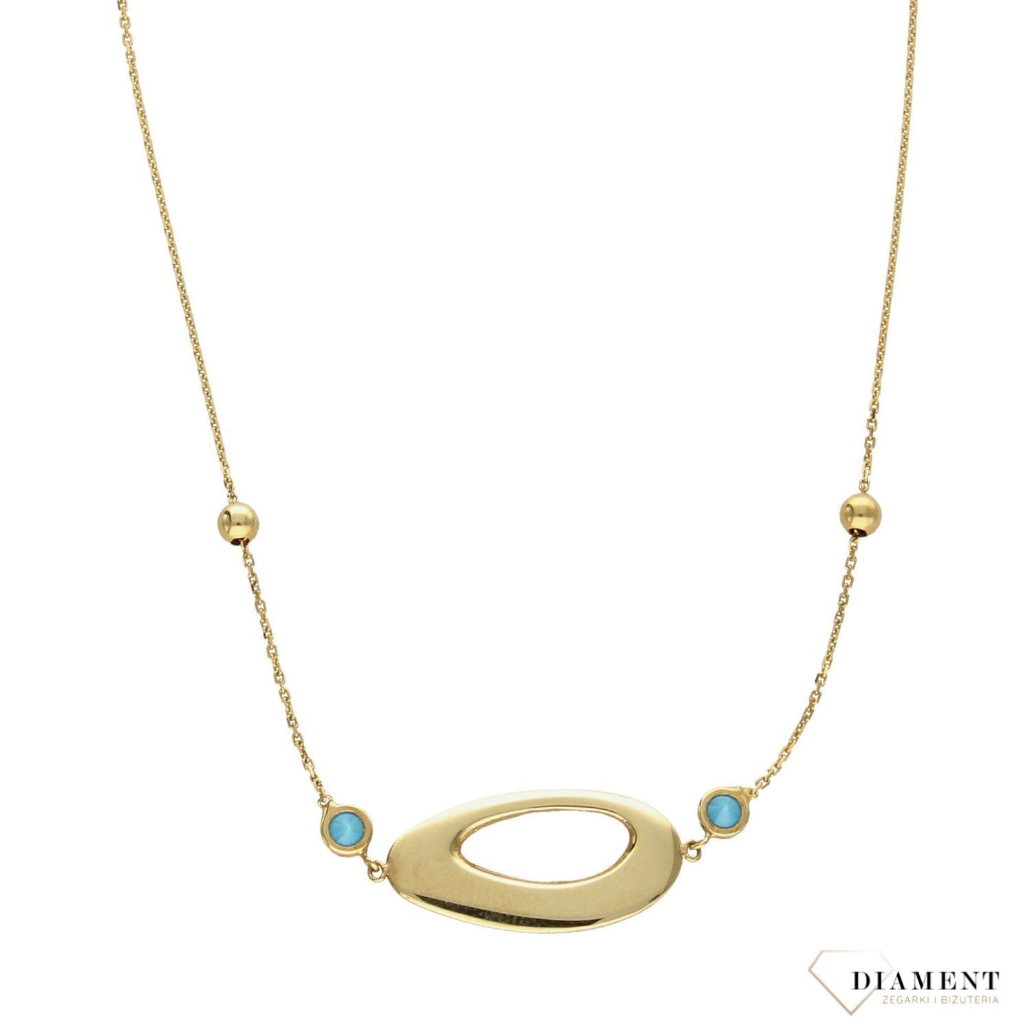 Złoty naszyjnik DALL'ACQUA GOLD łańcuszkowy COZ88.jpg